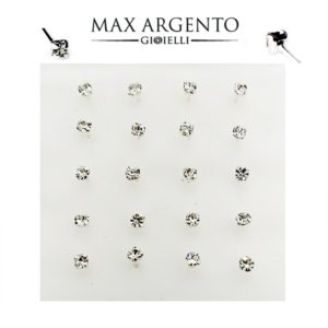Piercing Da Naso In Argento 925 ‰ - 4 Griffe Misure : 1.5 - 2 - 2.5 mm