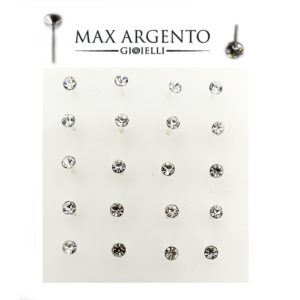 Piercing Da Naso In Argento 925‰                                                        Mod. Clear Misure : 1.5 - 2 - 2.5 mm