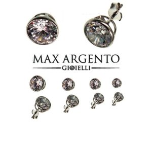 Orecchini Punto Luce Cipollino Argento 925 ‰ Misure: Da 3 a 6 mm